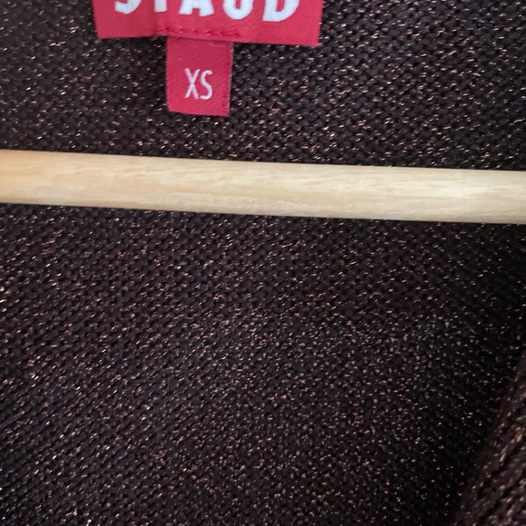 Staud Brown Metallic Breck dress - Picture 6 of 10